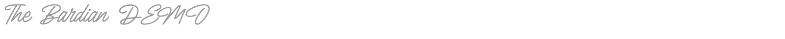 The Bardian font preview